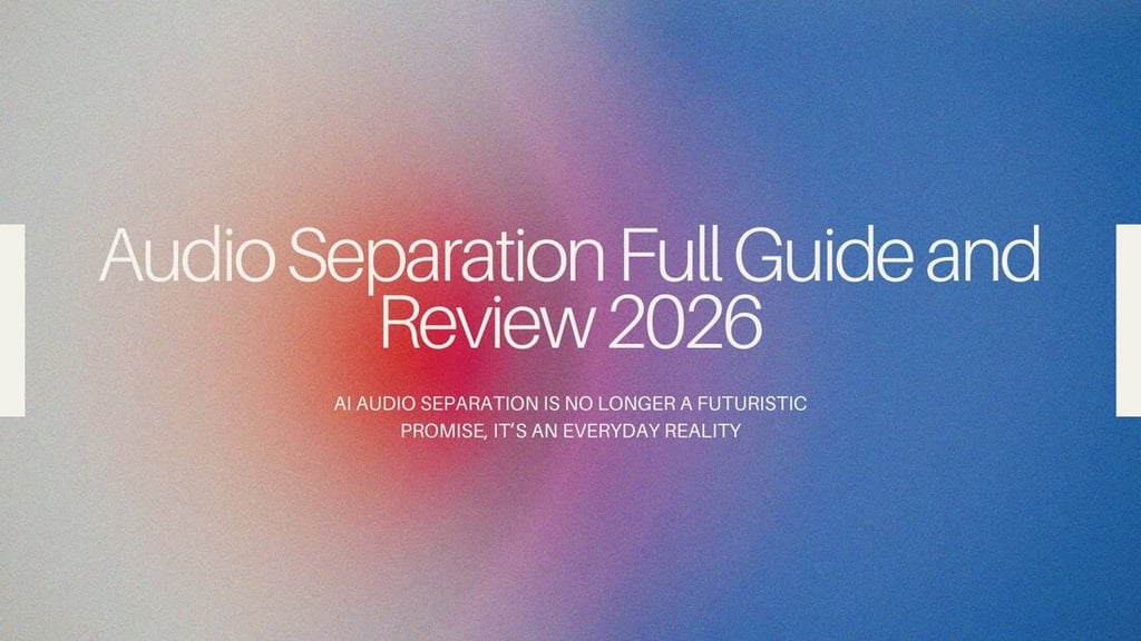 Guía Completa y Reseña de Separación de Audio 2026