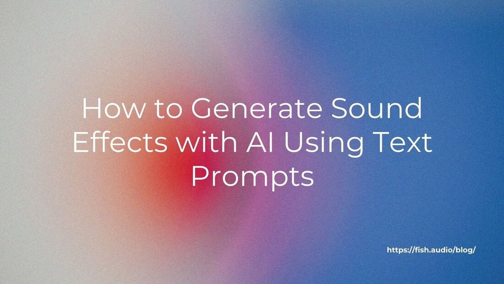 How to Generate Sound Effects with AI Using Text Prompts
