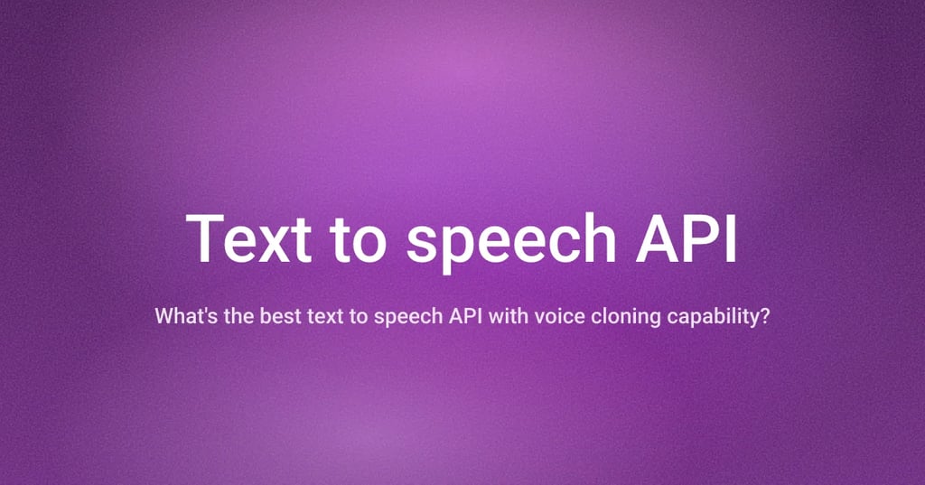 2026年最佳语音克隆文本转语音 (TTS) API：除了演示示例，你还应该测试什么