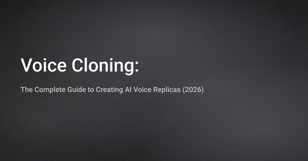 音声クローニング：AI音声複製作成の完全ガイド（2026年版）