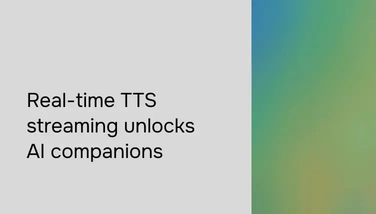 AIコンパニオン向けリアルタイム・テキスト読み上げ