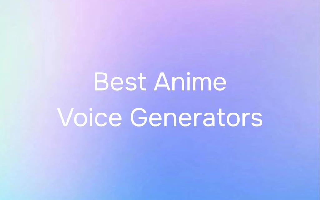 Die besten Anime-Stimmgeneratoren