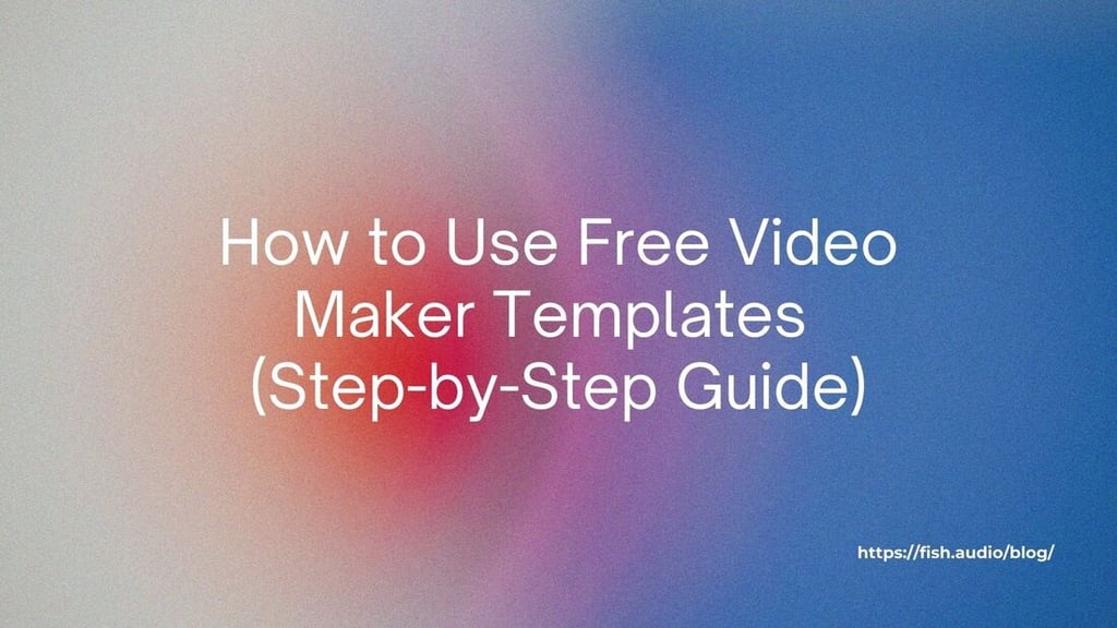 How to Use Free Video Maker Templates