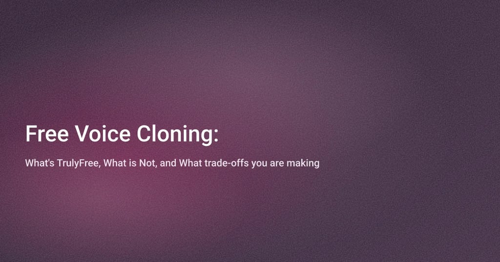 Ist kostenloses Voice Cloning wirklich kostenlos? Wahrheiten, Fallen und Top-Tools für 2026