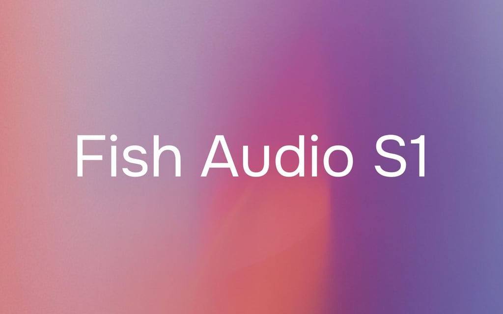 Launching Fish Audio S1: A Frontier Text-to-Speech Audio Foundation Model