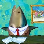 spongebob fish news reporter