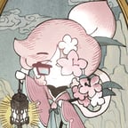 Blossom peach cookie