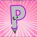 Uppercase P (P pencil)