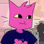 sam (that one purple cat from two gay cats)