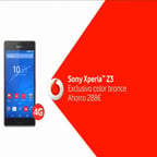 Sony Xperia™ Z3 Exclusivo color bronce por 295€ 