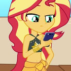 Sunset Shimmer (A Giant Woman, A Giant Woman)