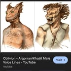 Khajiit / Argonian [ OG VA ] ( TES OBLIVION) 