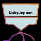 Dialouguing Man
