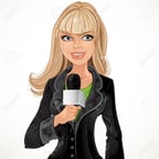 reportera de noticias