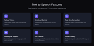 Text to Speech Features