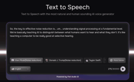 Text to Speech