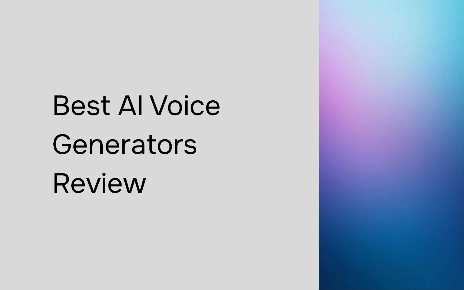 Best AI Voice Generators 2026 Review Free and Realistic