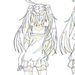 元気なアニメ少女