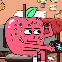 Manzana español latino (manzana y cebollín) 