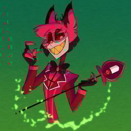 Alastors human voice