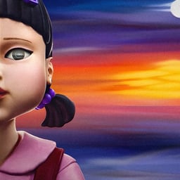 Presentadora del juego del calamar 