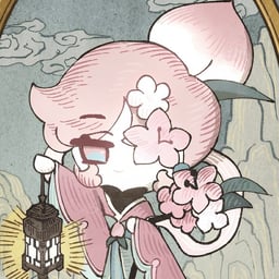 Blossom peach cookie