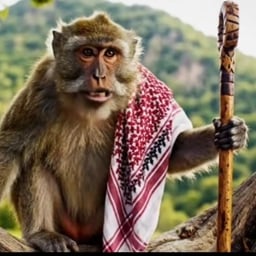 صوت قرد يتحدث مضحك 