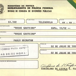 Locutor das Fichas de Censura Federal (Versão 2)