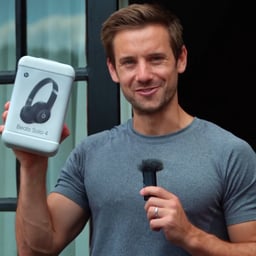 兴奋的健身主播