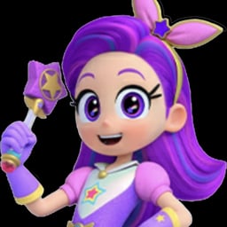 Purple star (rainbow bubblegem)