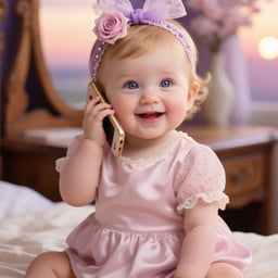 调侃可爱小女孩