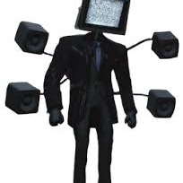 Large tv man