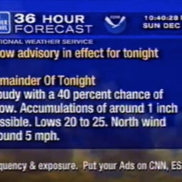The Weather Channel announcer (2000-2004)