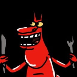 The Red Guy (cow and Chicken)