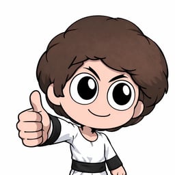 Animated Young Fighter