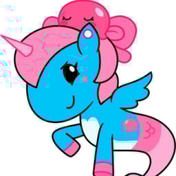 Squishella (Mermicorno lluvia de estrellas)