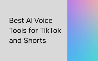 Die besten KI-Tools für TikTok- und Shorts-Creator
