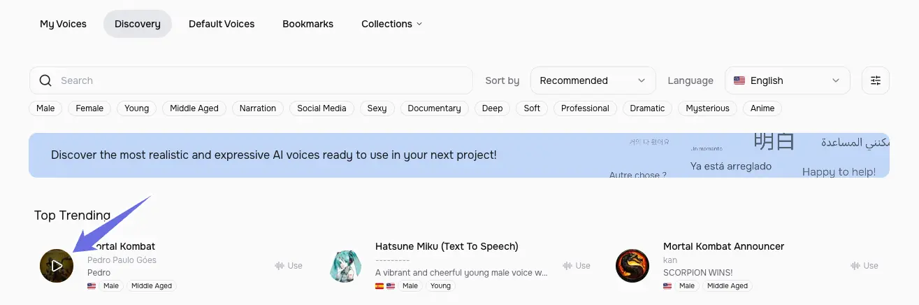 Fish Audio Discovery Preview